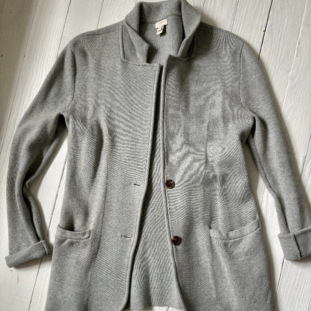 J.Crew Cotton knit blazer